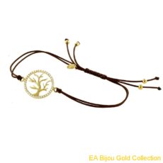 Armband mit "Lebensbaum"-Motiv aus Gelbgold 14 Karat